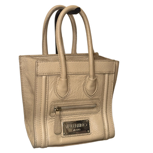 Luxurious Leather Tote by Valentino Milano